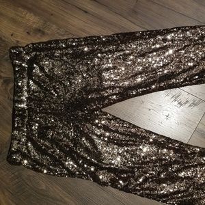 💃AMAZING Gold sequin Dress Pants Large New with tags Fancy!PERFECT FOR HOLIDAYS